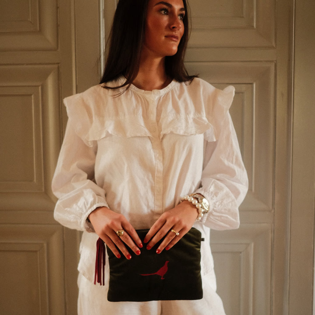 CARLITOS x OH EVCHEN Tweed Clutch VORBESTELLUNG ca. 2 Wochen Lieferzeit
