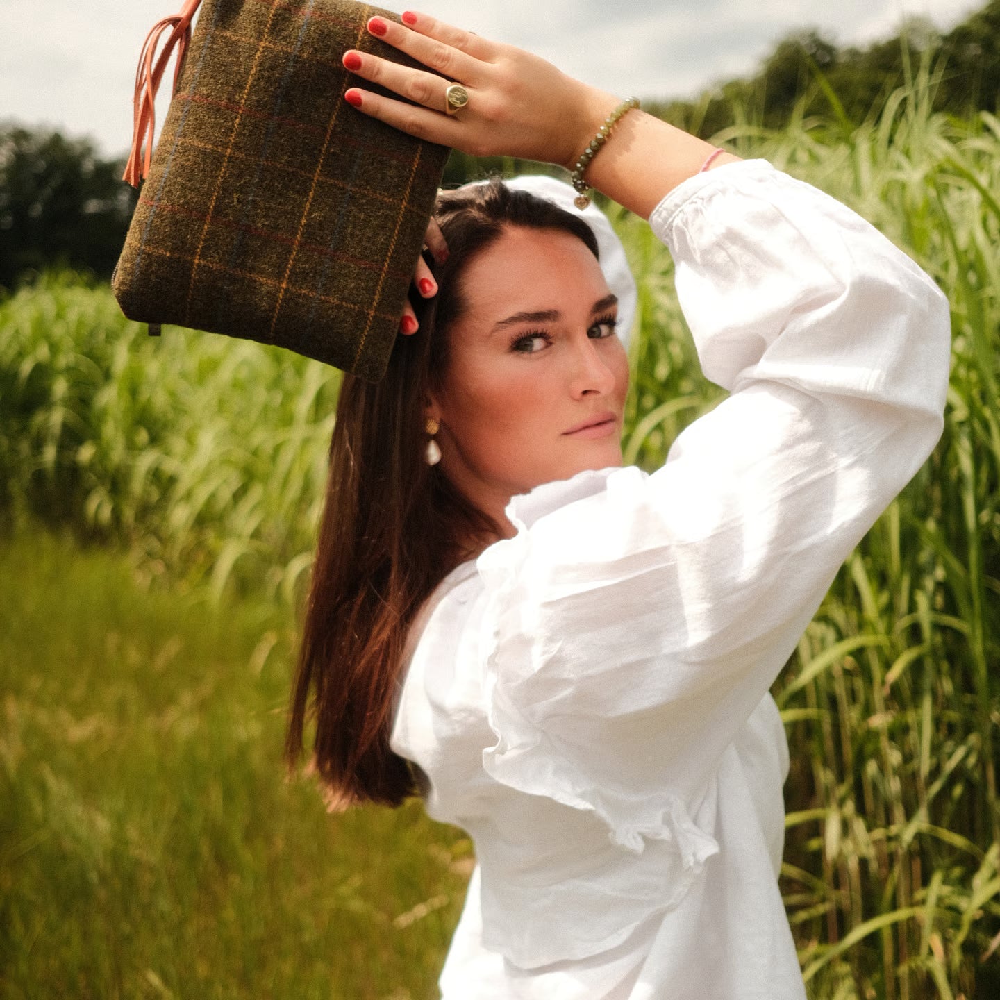 CARLITOS x OH EVCHEN Tweed Clutch VORBESTELLUNG ca. 2 Wochen Lieferzeit
